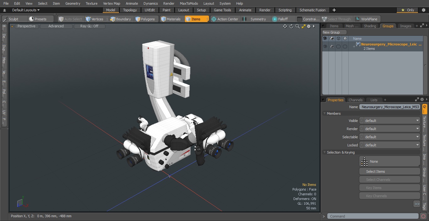 3D Neurosurgery Microscope Leica M530 OHX model