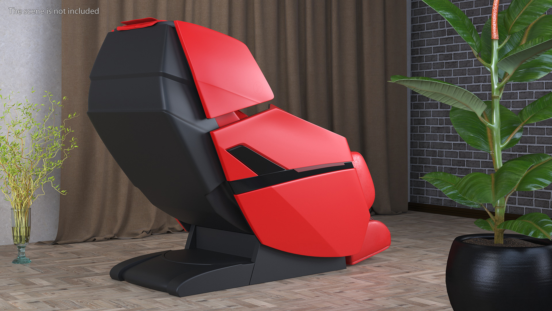 3D Massager Chair Red model