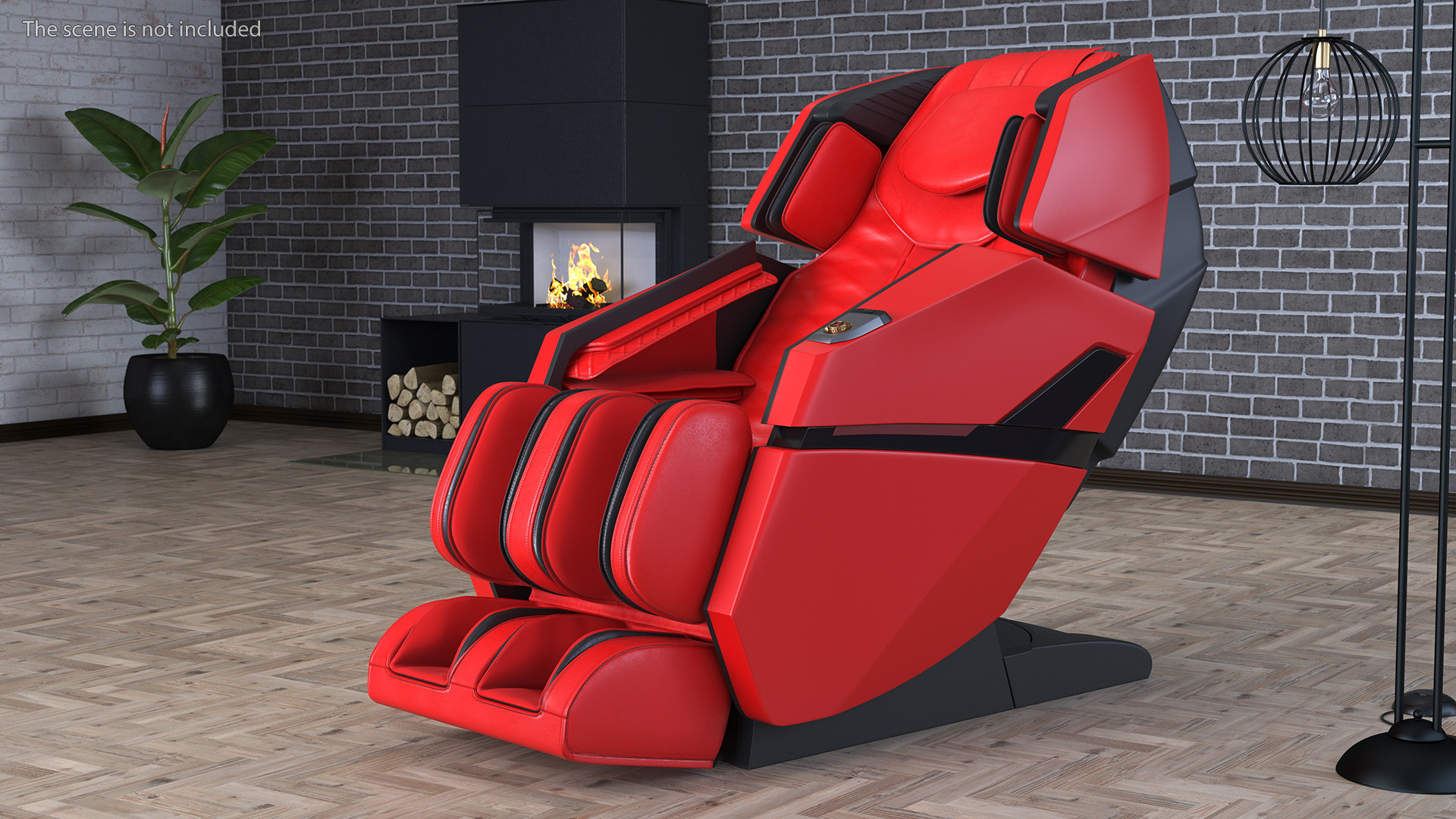 3D Massager Chair Red model