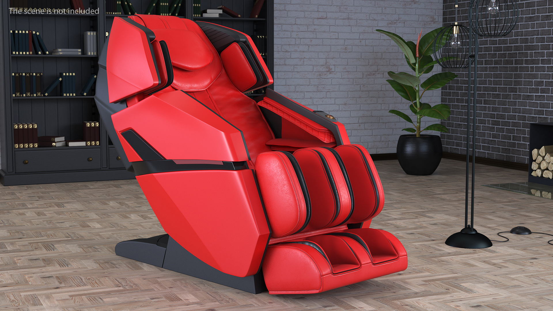 3D Massager Chair Red model