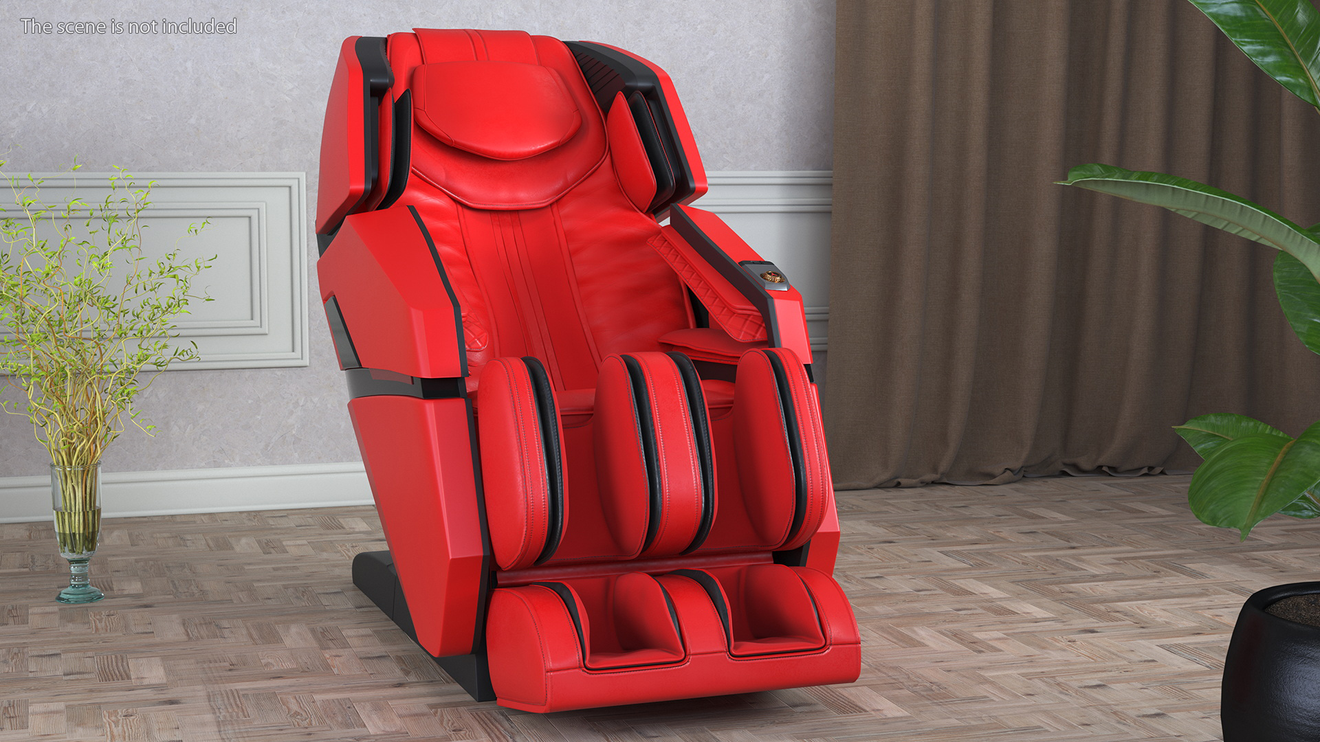 3D Massager Chair Red model