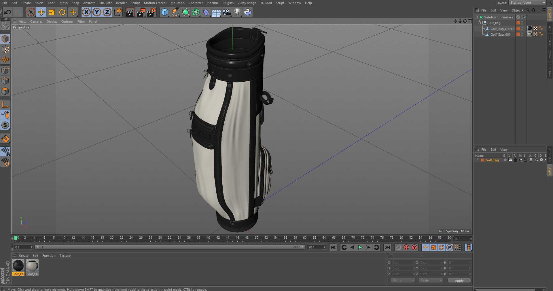 3D model Golf Bag