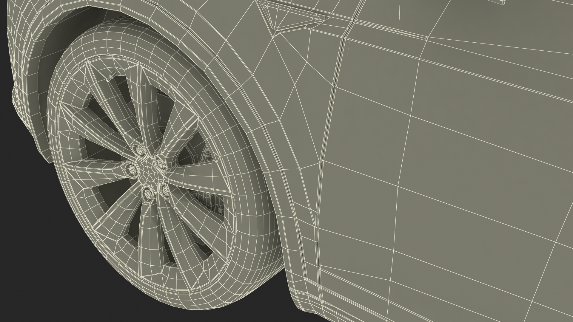 3D Tesla Model X Electric SUV