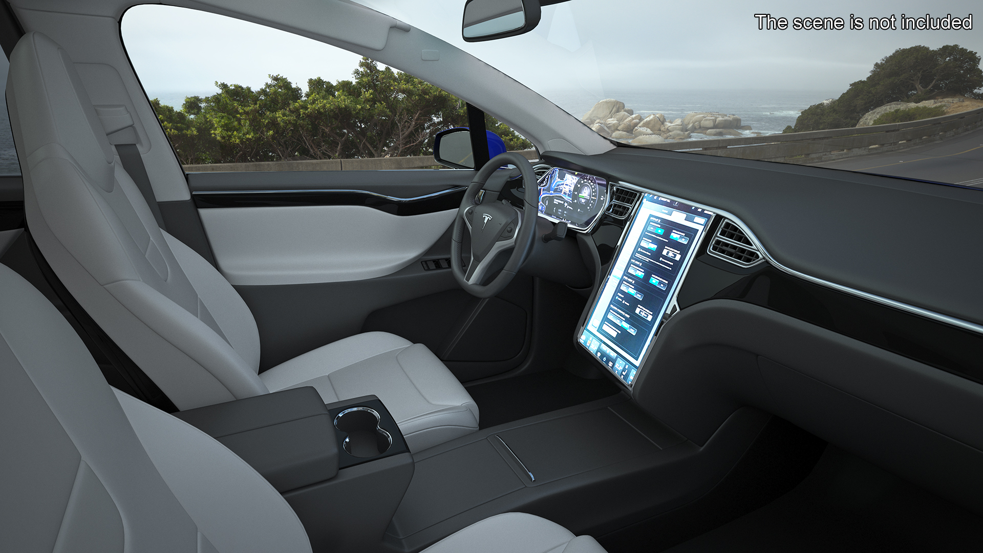 3D Tesla Model X Electric SUV