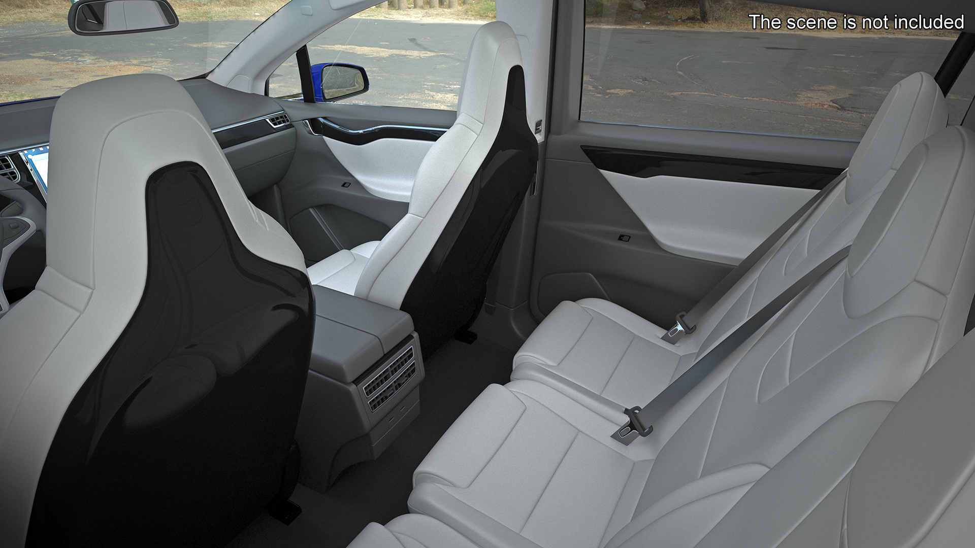 3D Tesla Model X Electric SUV