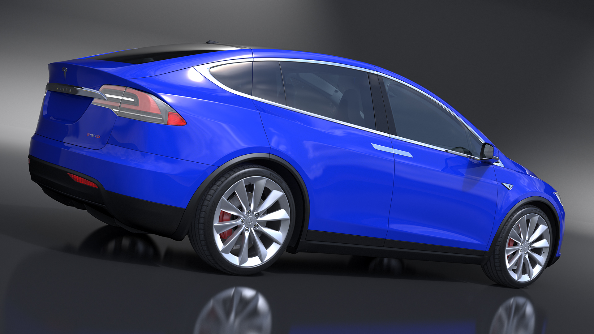 3D Tesla Model X Electric SUV