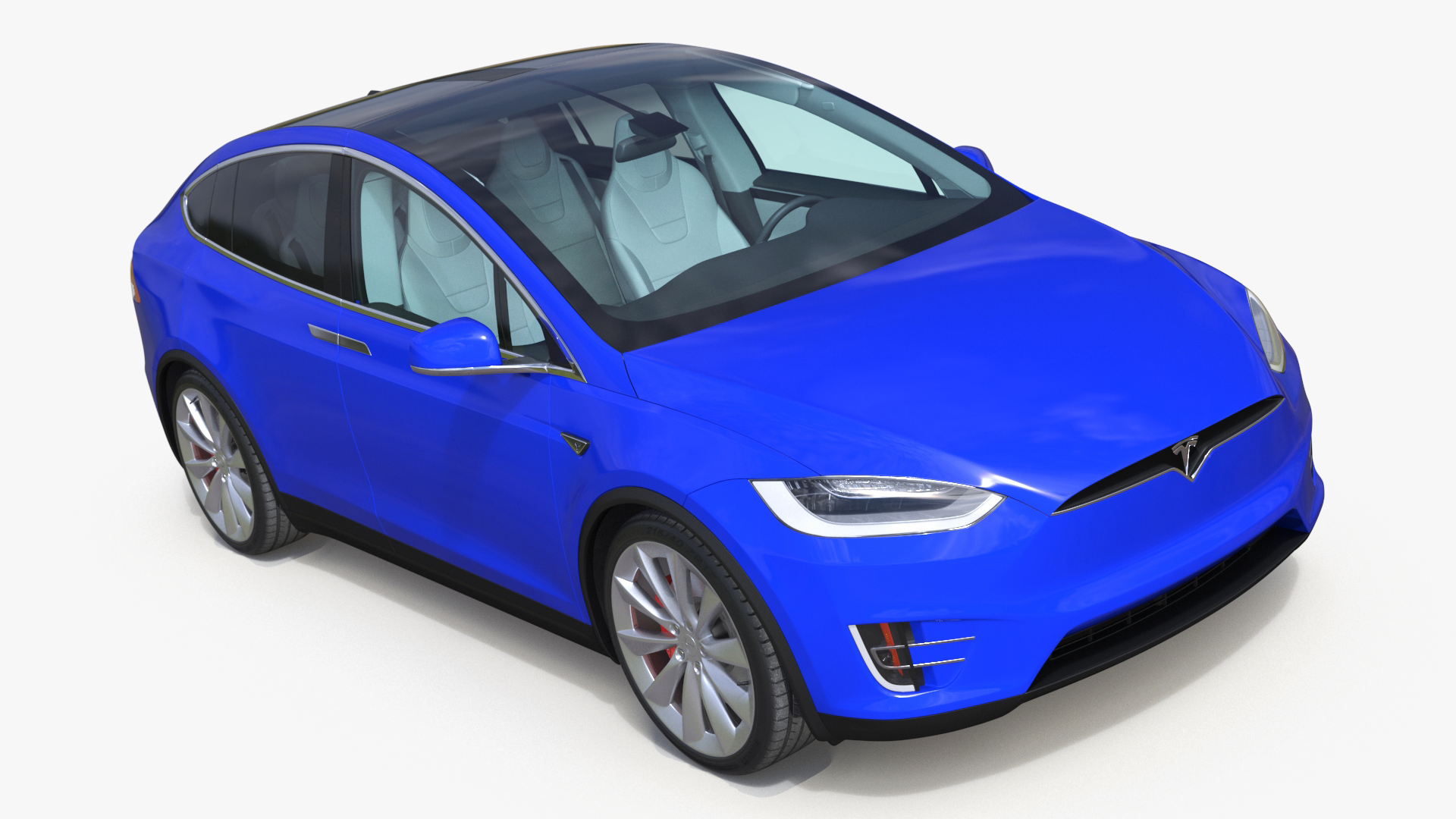 3D Tesla Model X Electric SUV