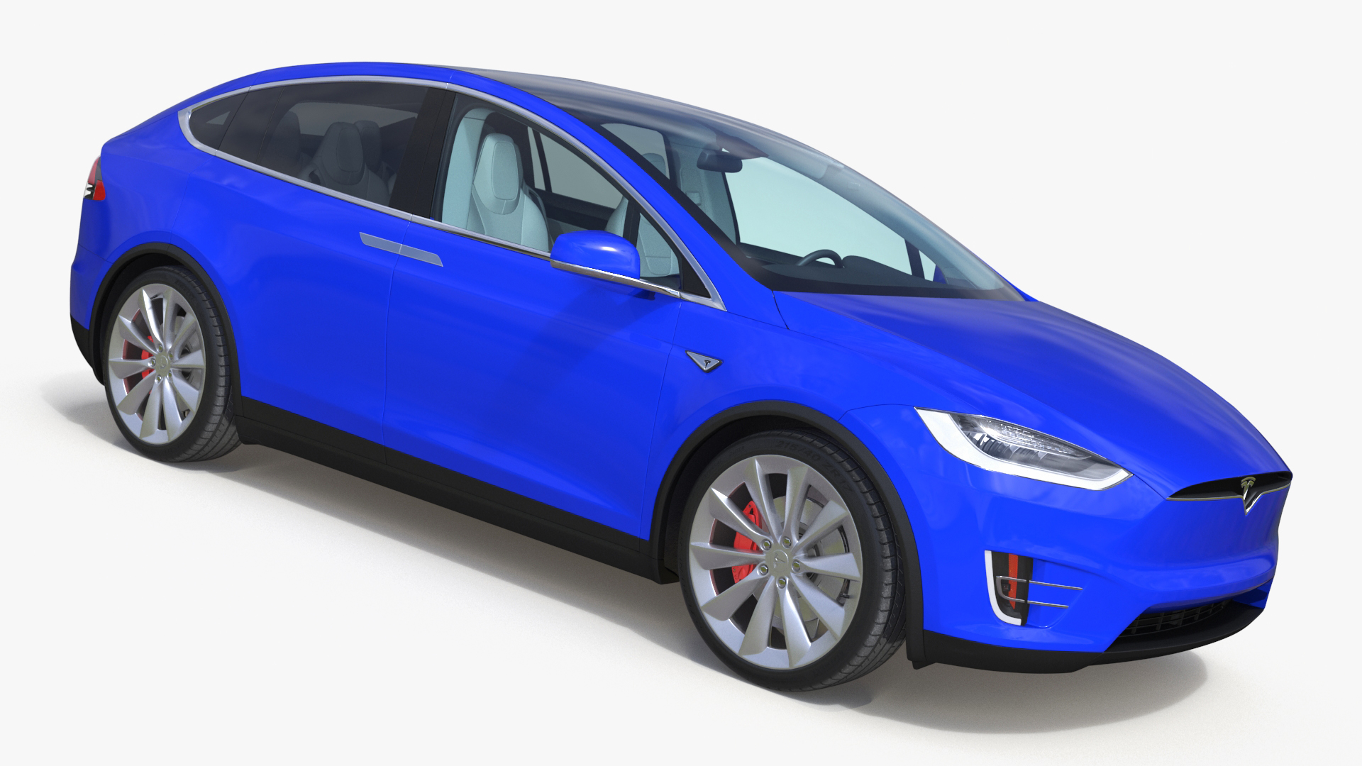 3D Tesla Model X Electric SUV