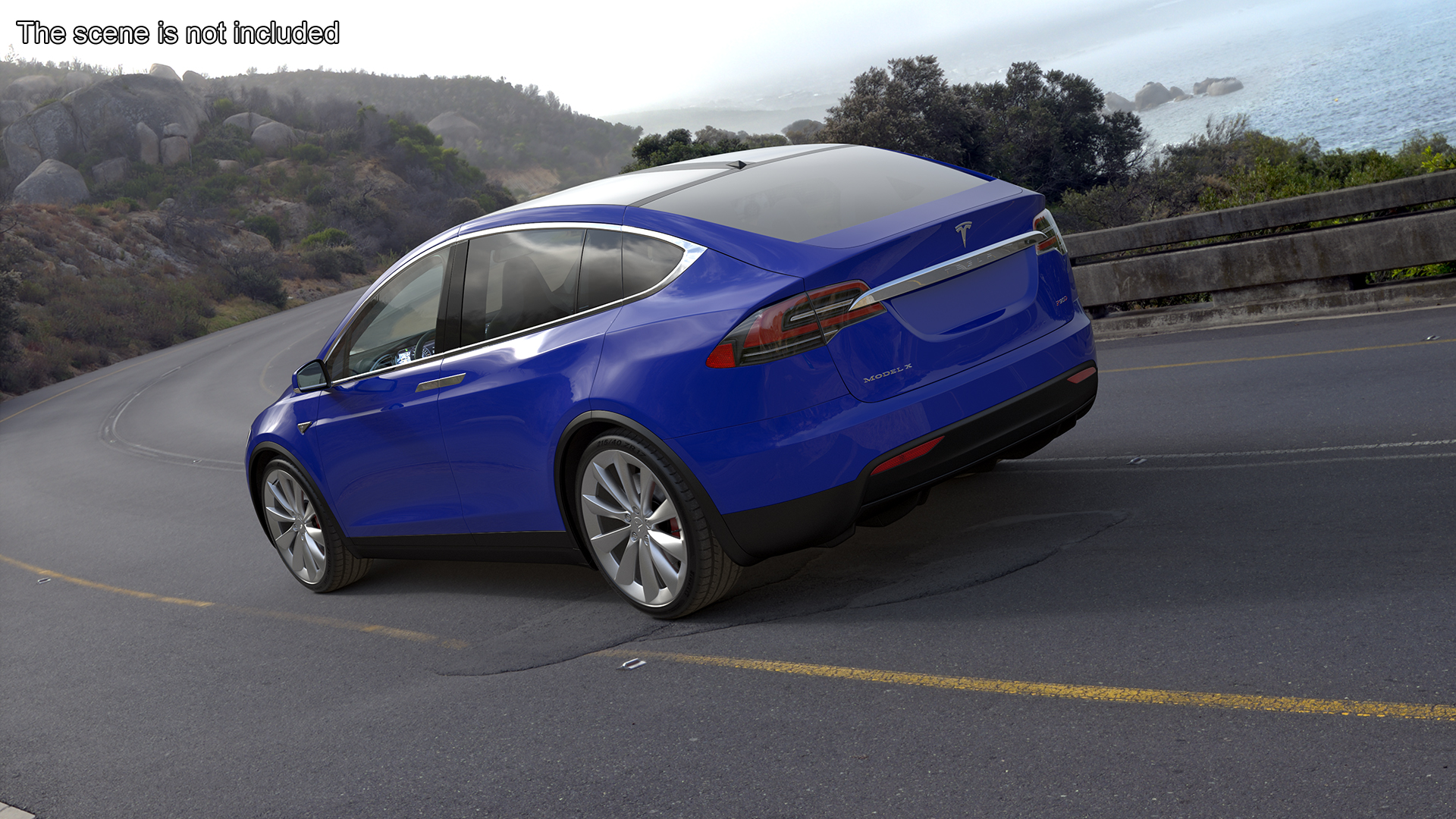 3D Tesla Model X Electric SUV