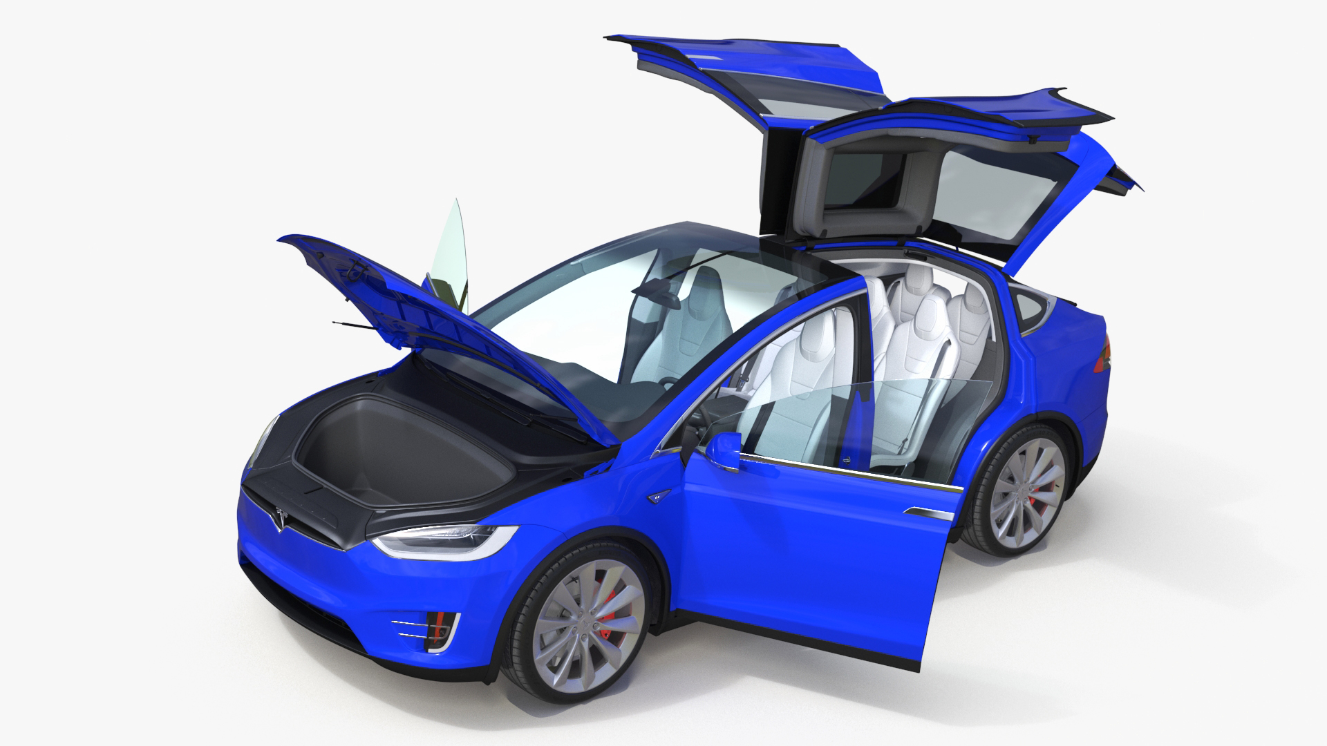 3D Tesla Model X Electric SUV