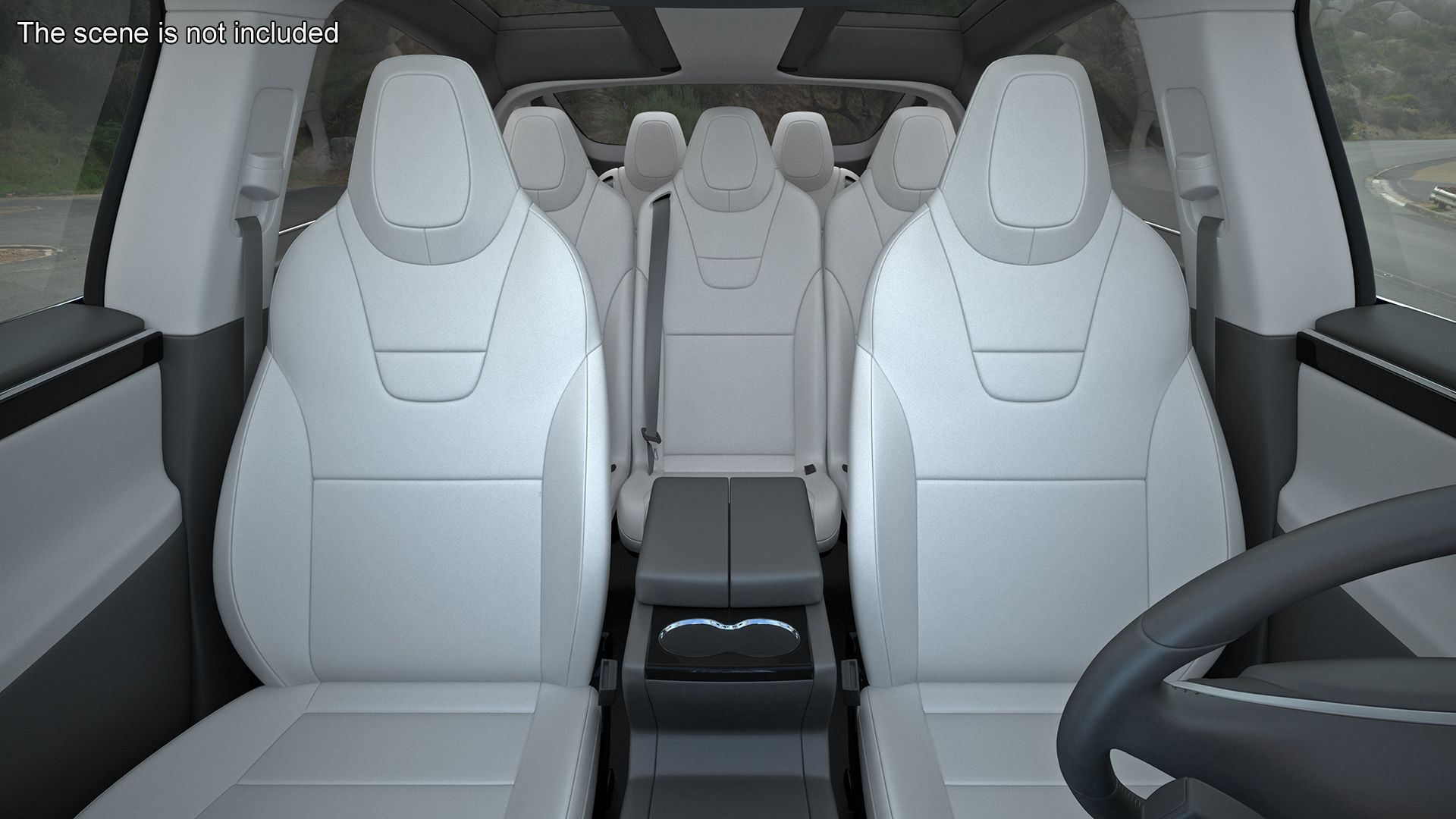 3D Tesla Model X Electric SUV