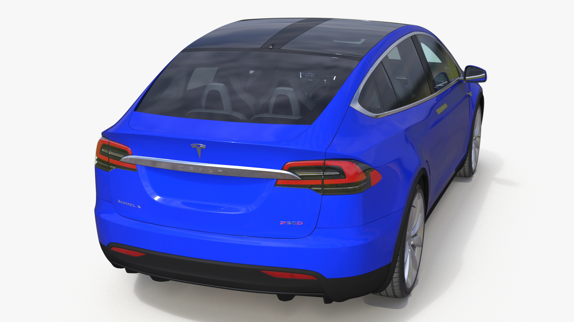 3D Tesla Model X Electric SUV