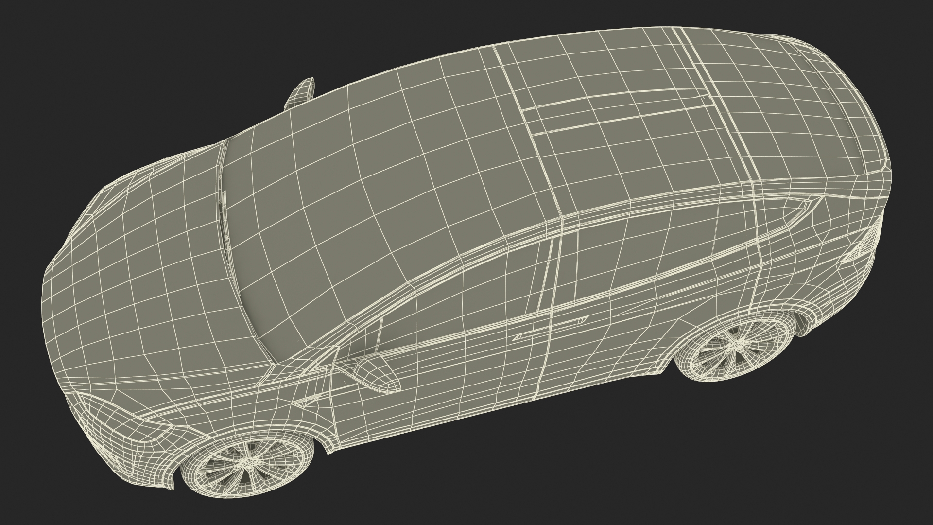 3D Tesla Model X Electric SUV