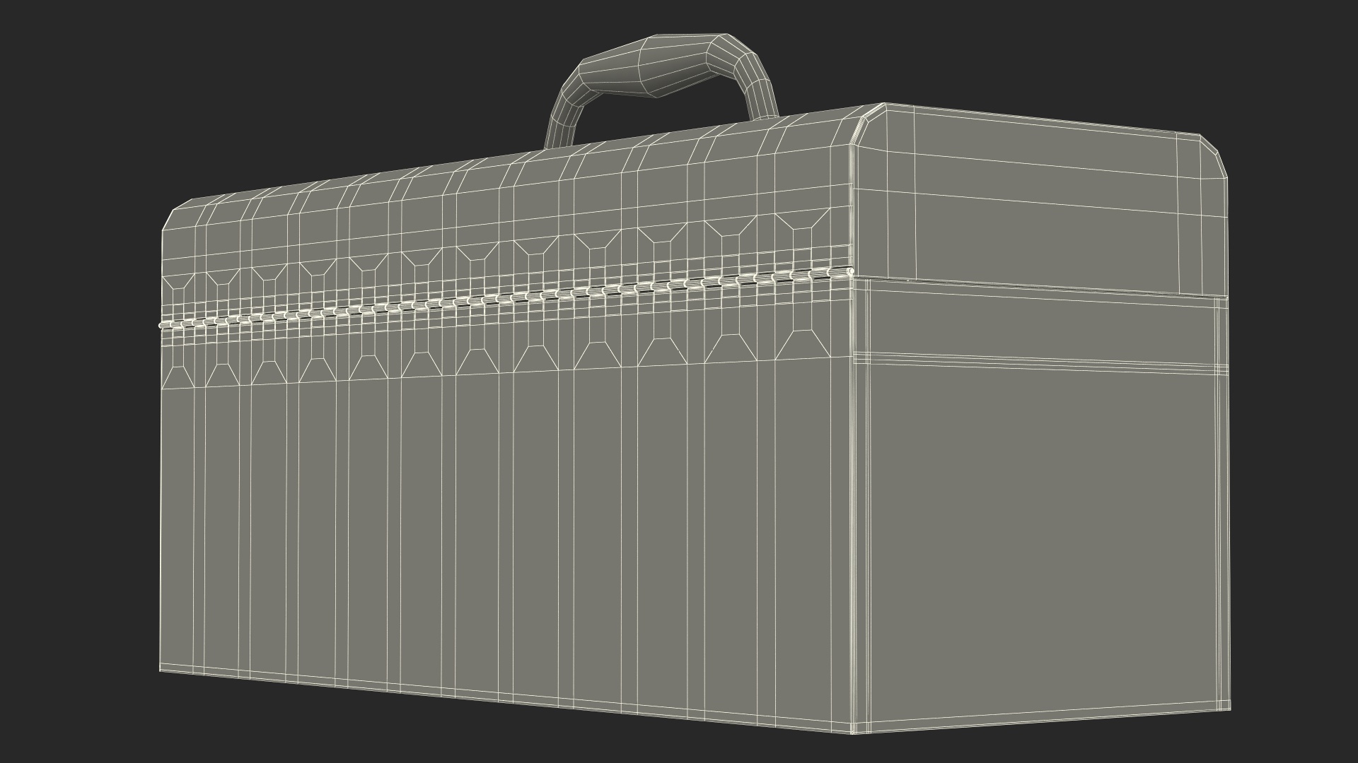 Metal Toolbox Red 3D