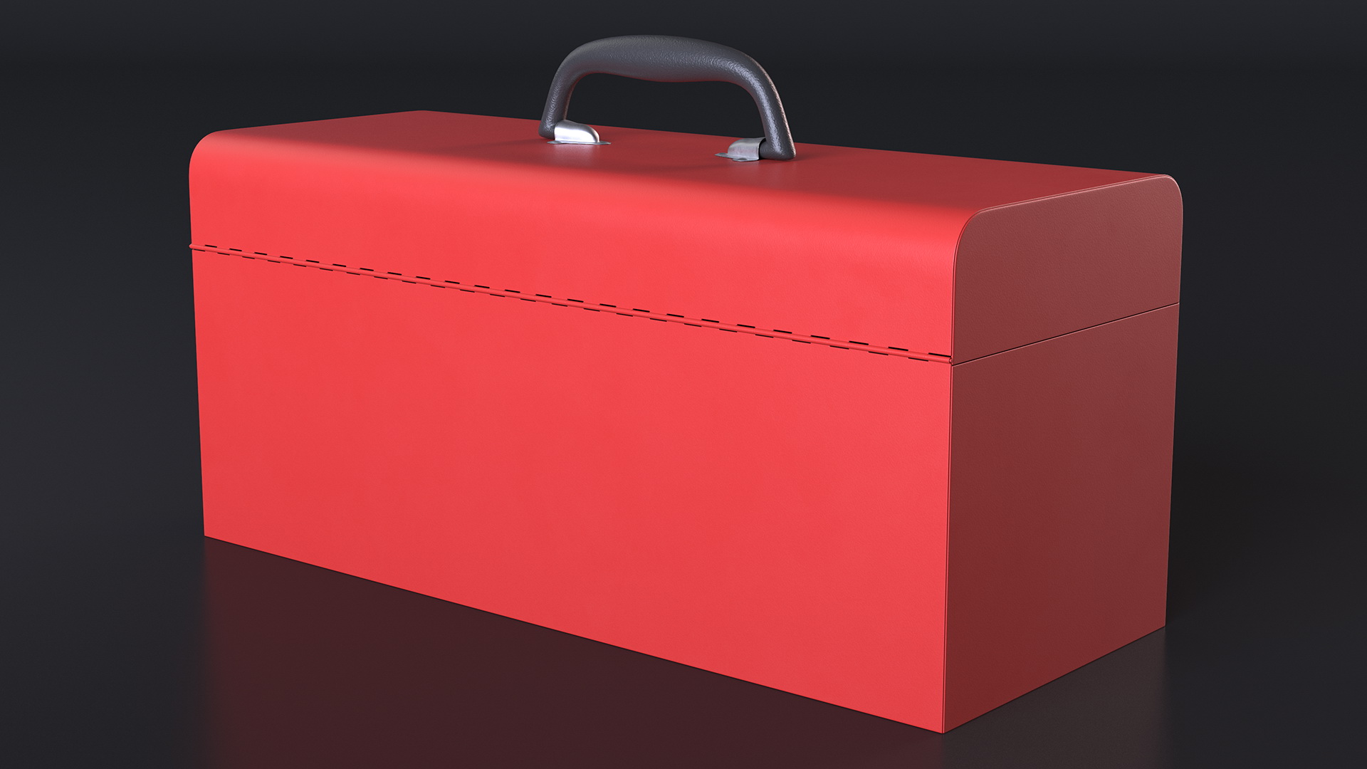 Metal Toolbox Red 3D