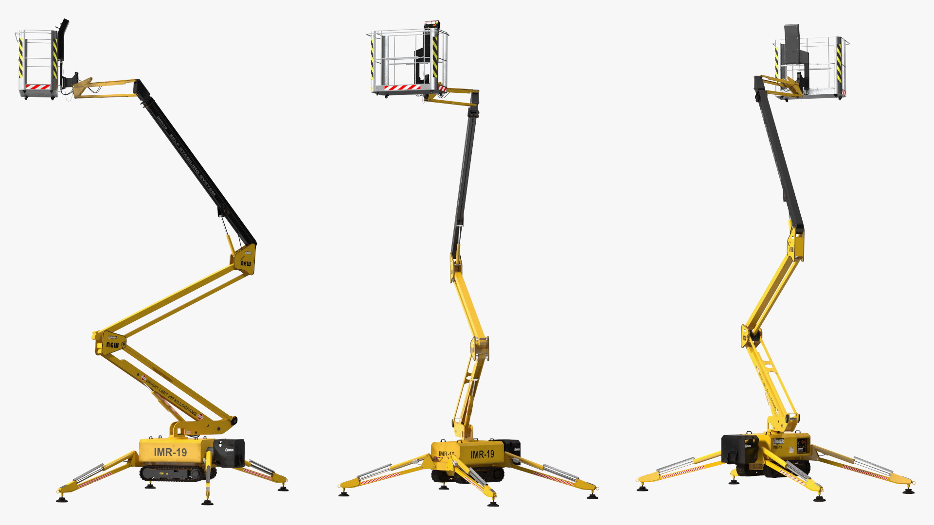 Articulated Boom Lift With Crawler Chassis 3D