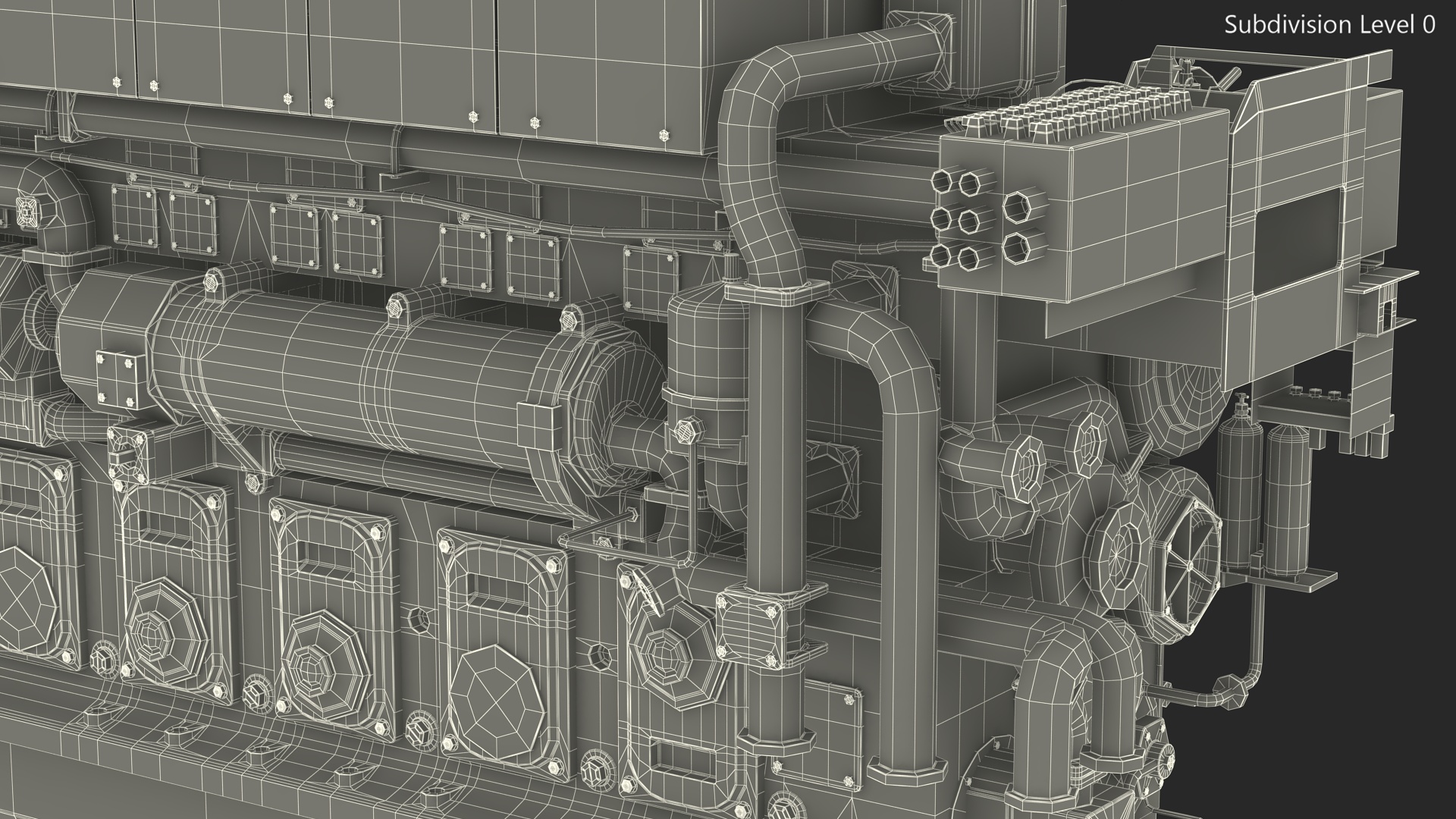 3D Marine Propulsion Engine Yanmar 6EY26W model