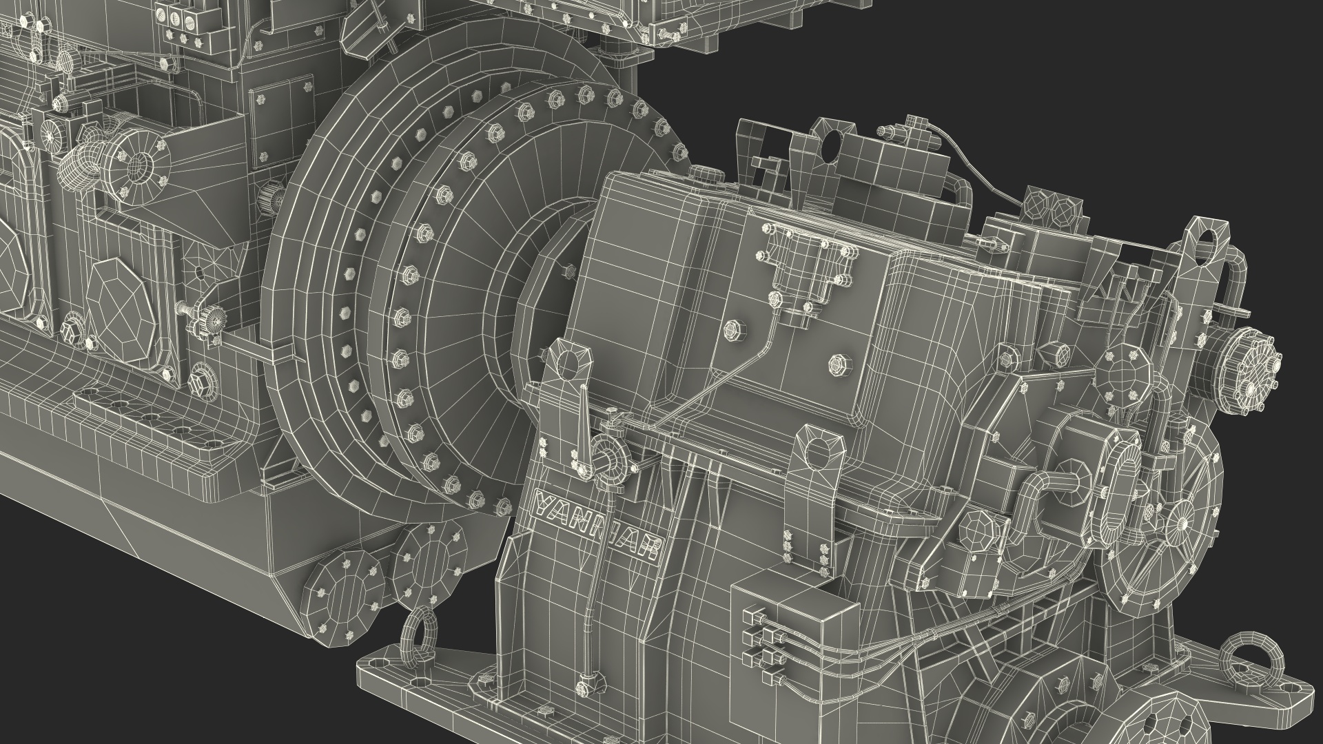 3D Marine Propulsion Engine Yanmar 6EY26W model