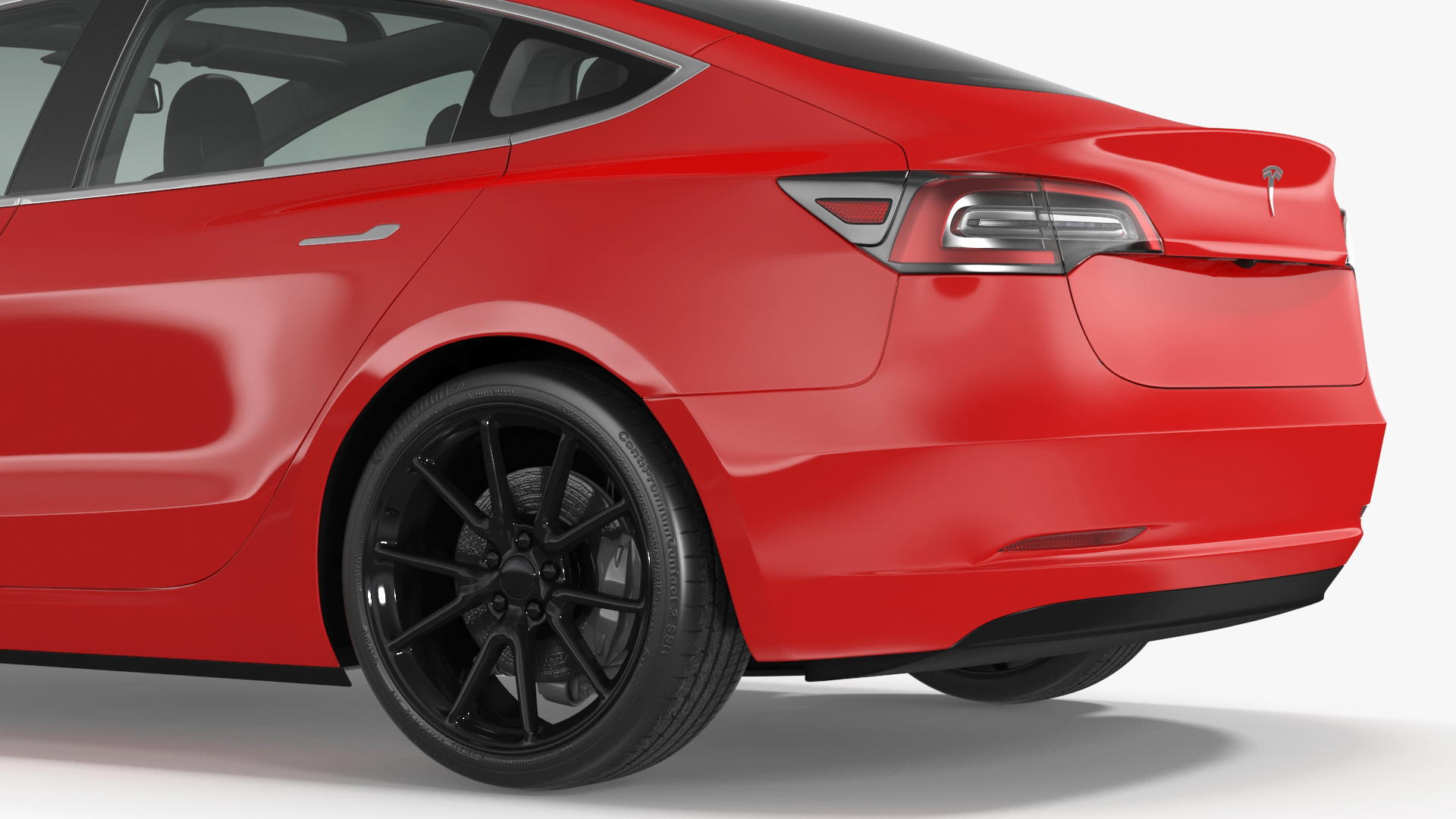 3D model Tesla with Roof Rack