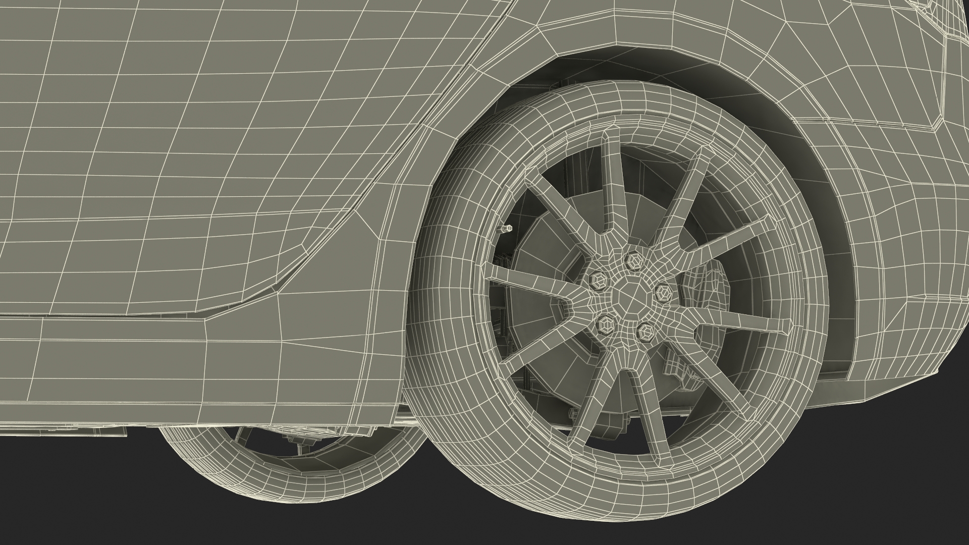 3D model Tesla with Roof Rack