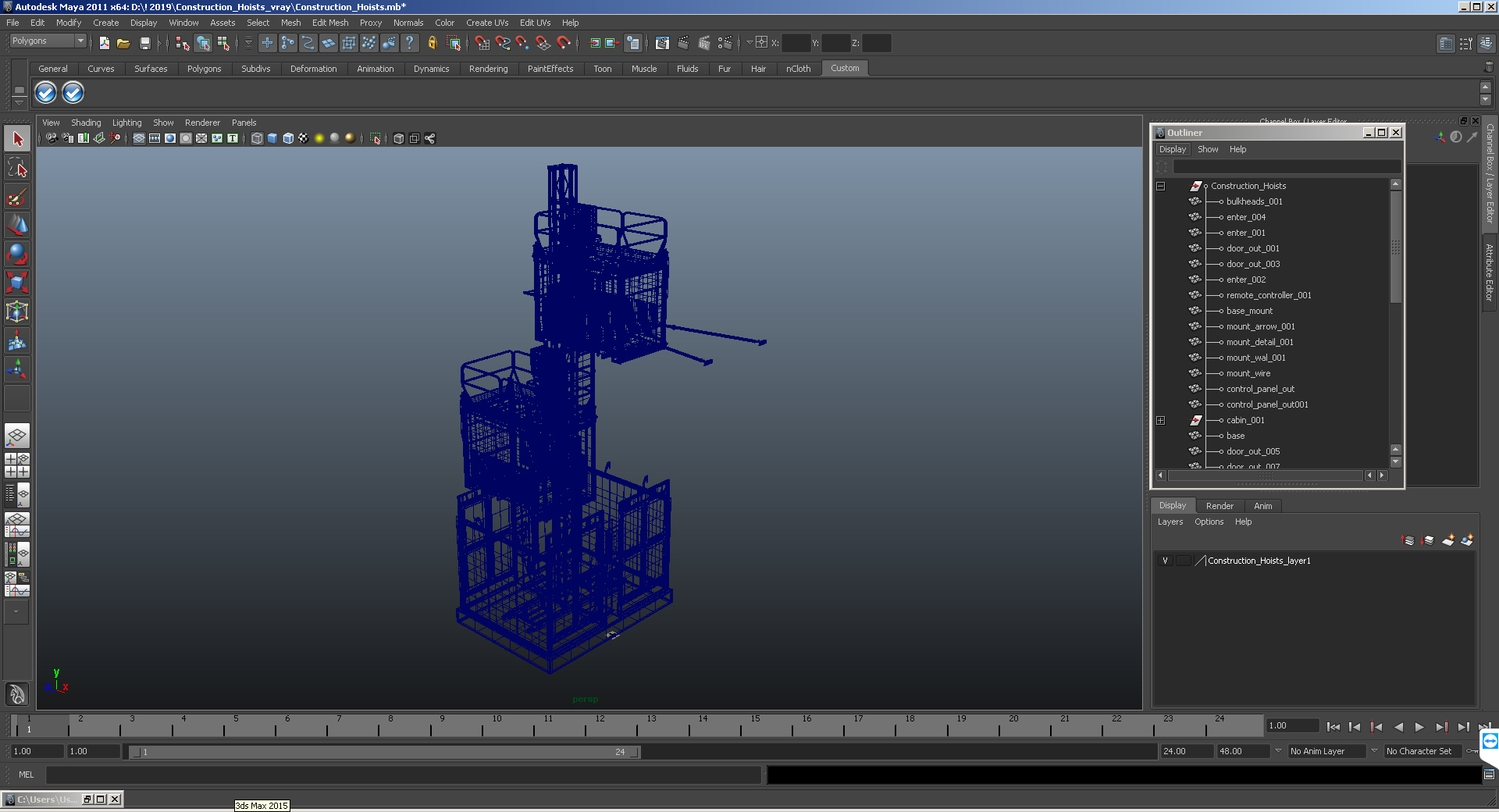 Construction Hoists 3D model