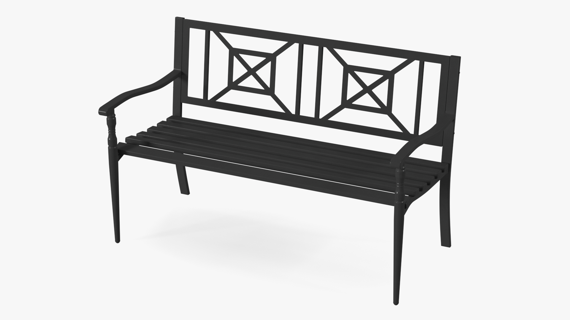 3D Urban Park Bench