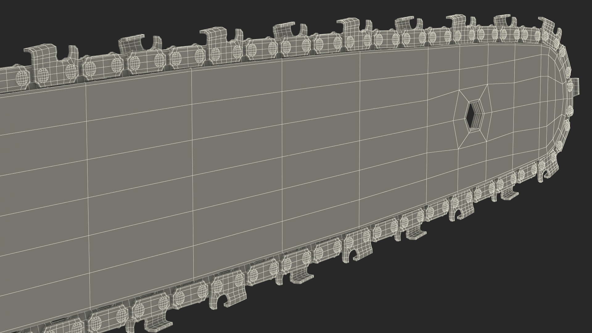 3D Black Gas Chainsaw model