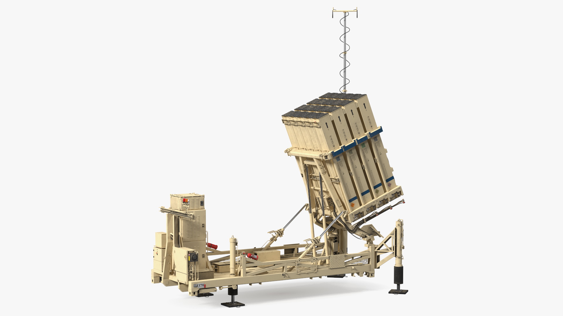 3D Armed Iron Dome Mobile Air Defense System