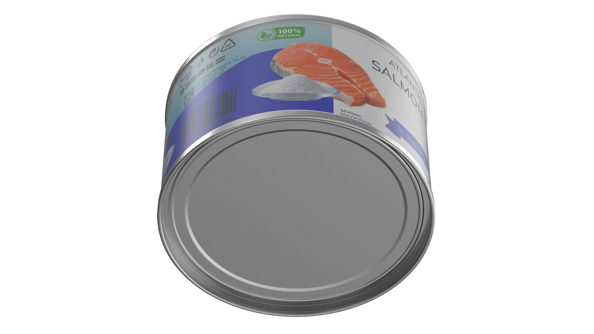 3D Canned Salmon model