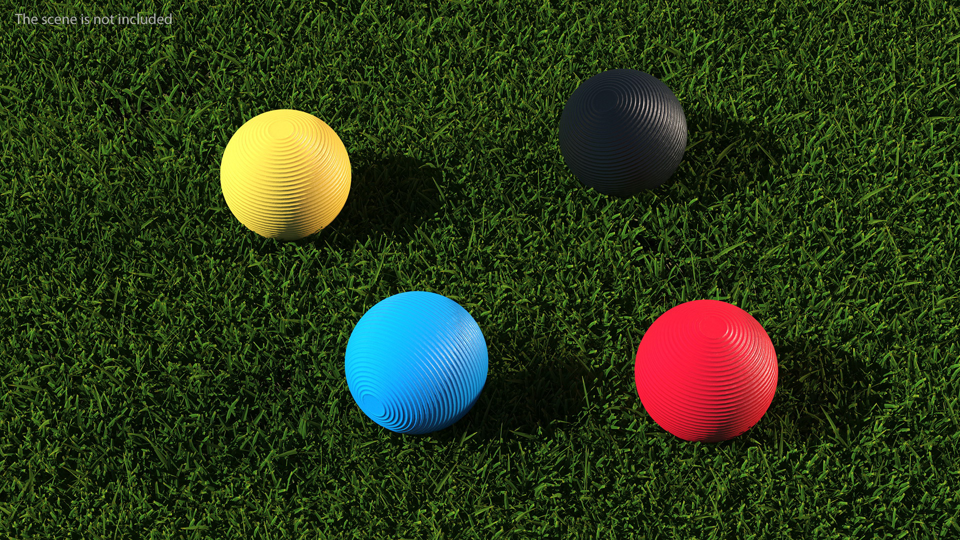 3D Croquet Balls model