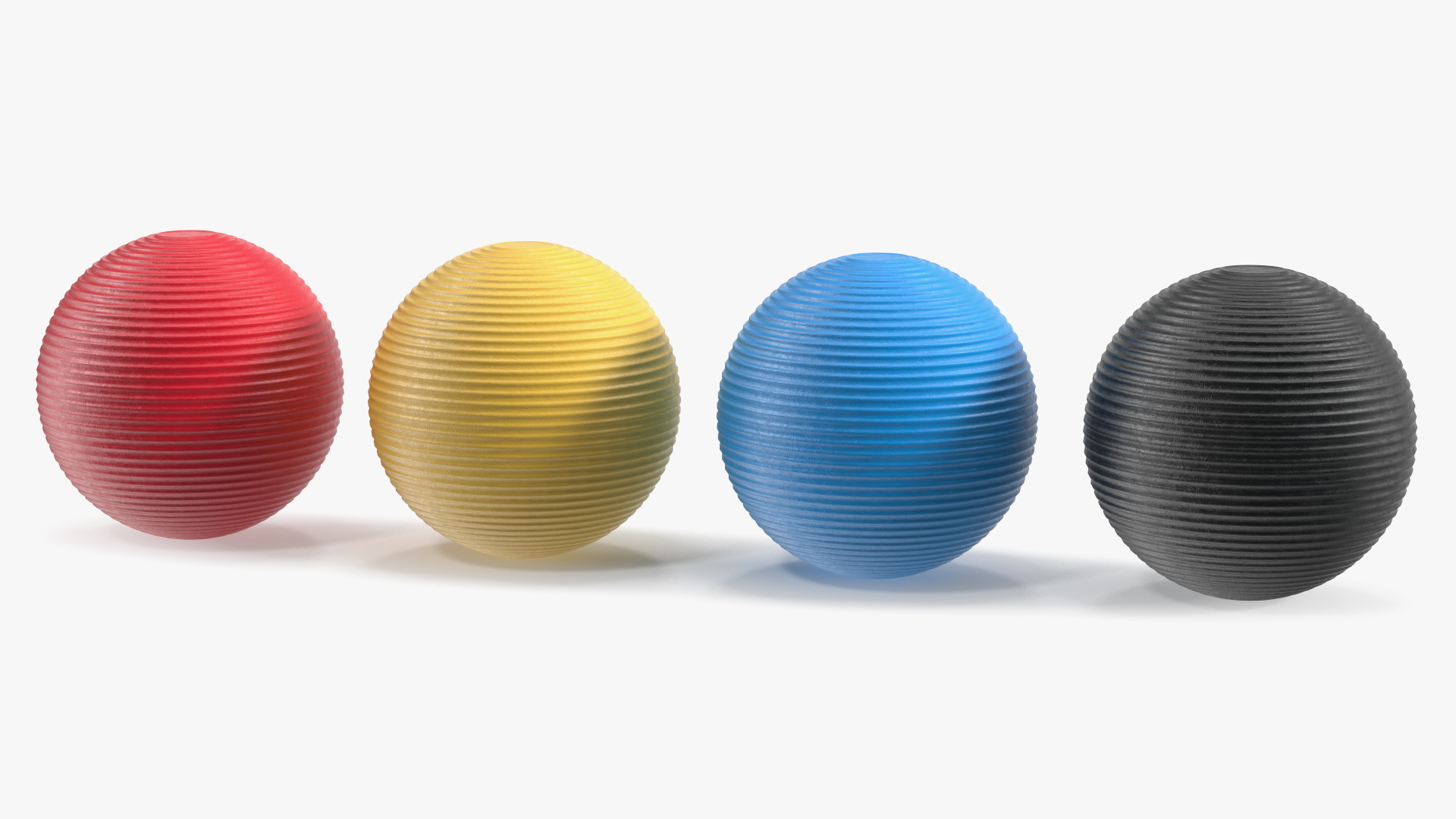 3D Croquet Balls model