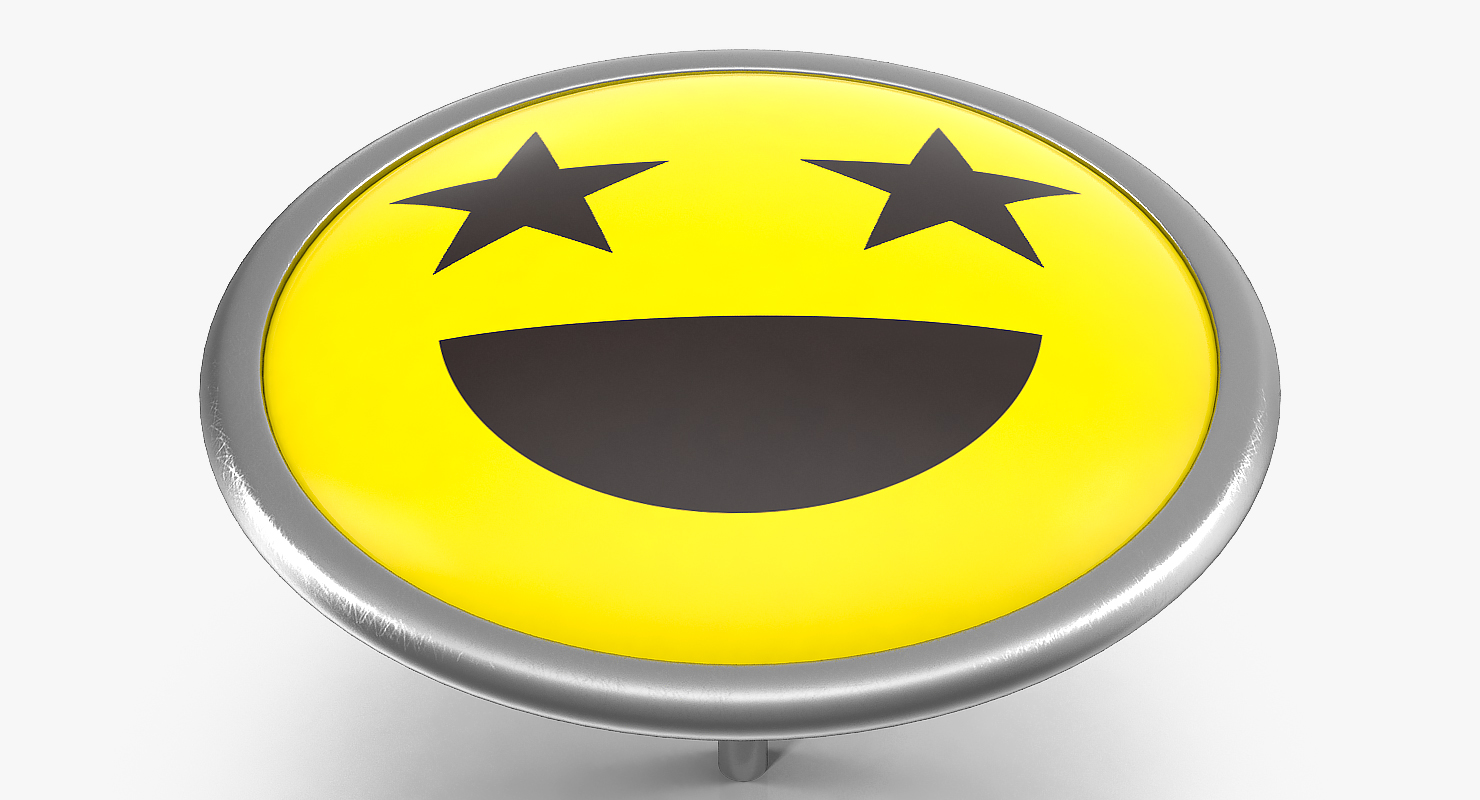 3D model Smiley Pin