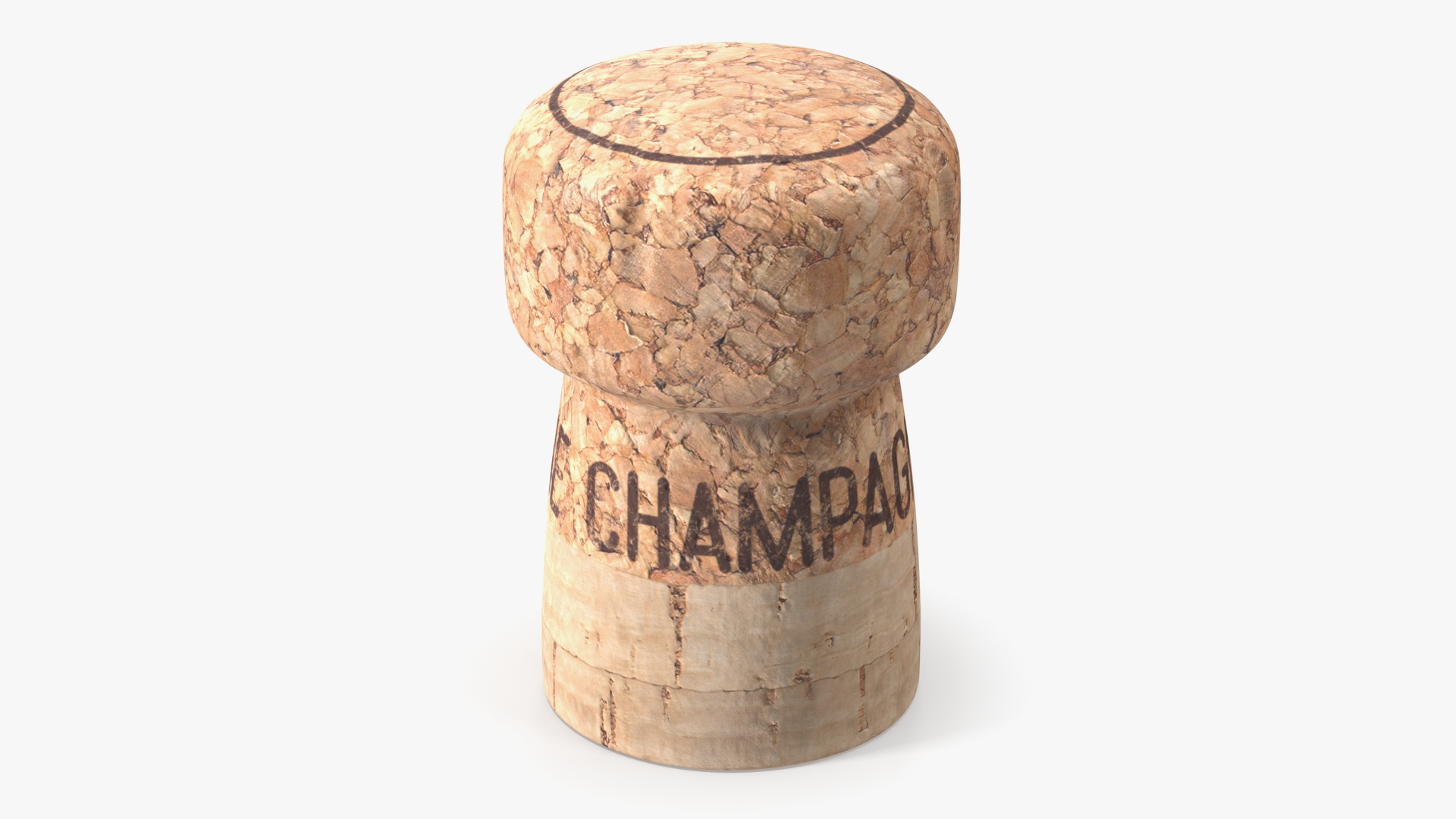 Champagne Cork 3D model