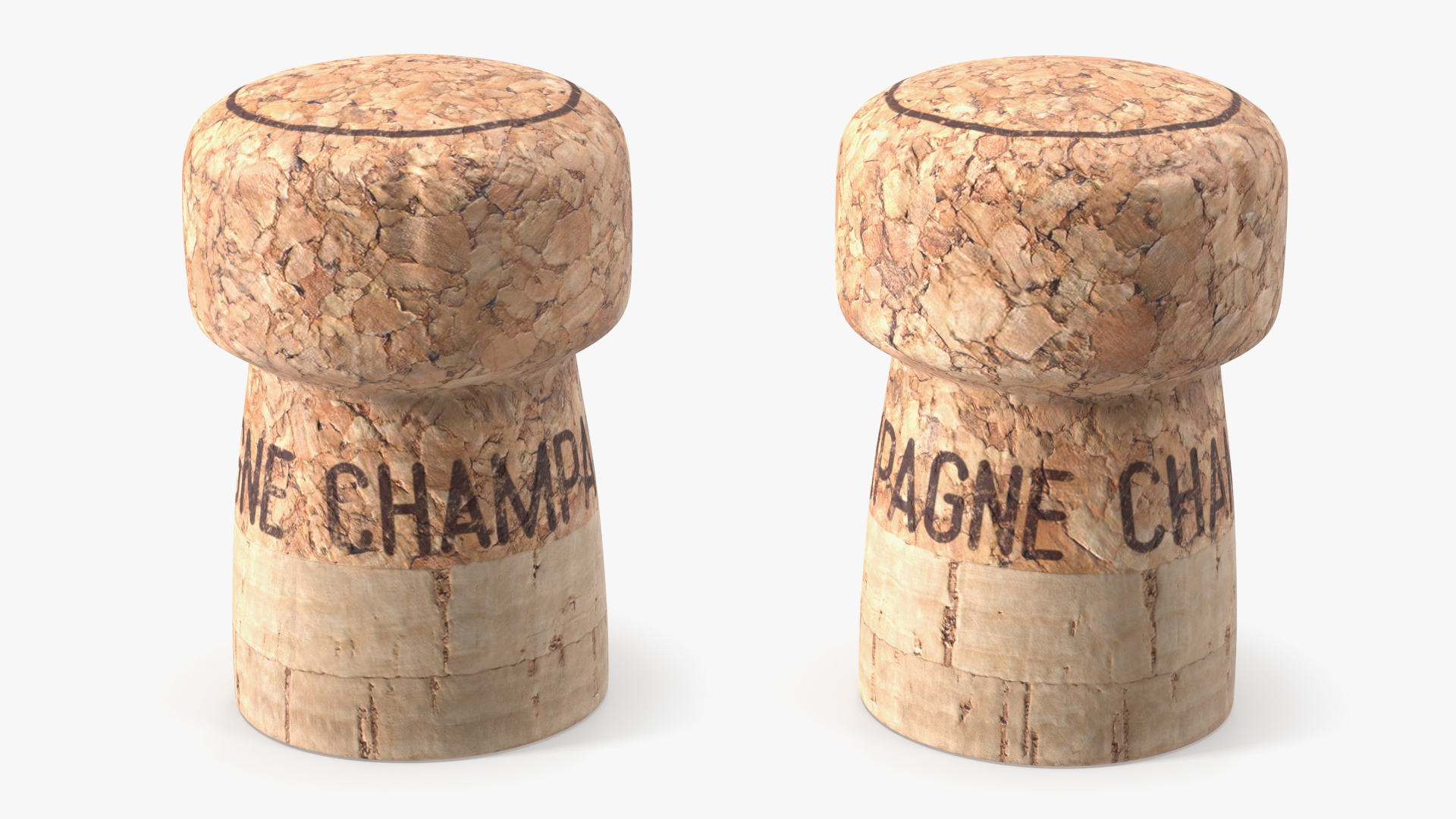 Champagne Cork 3D model