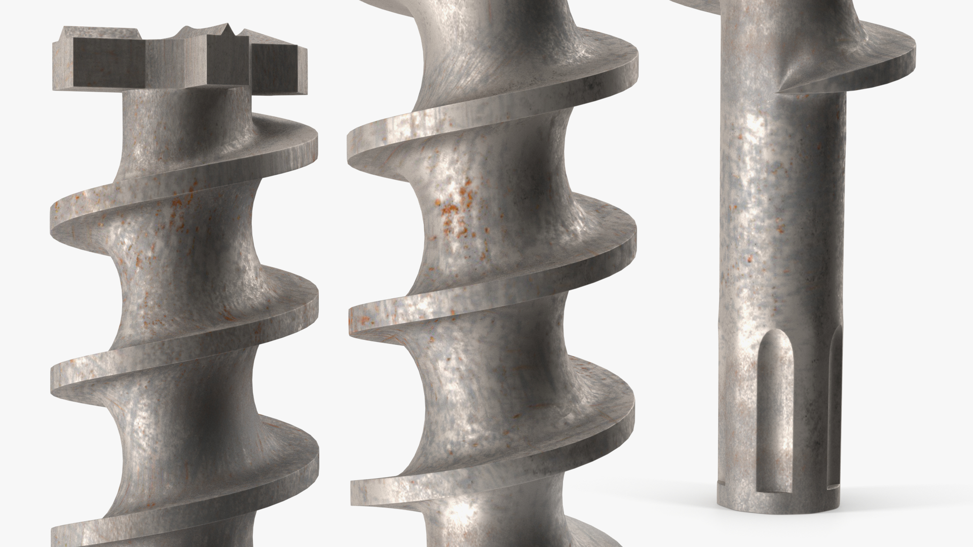 Old Concrete Auger Bit 3D