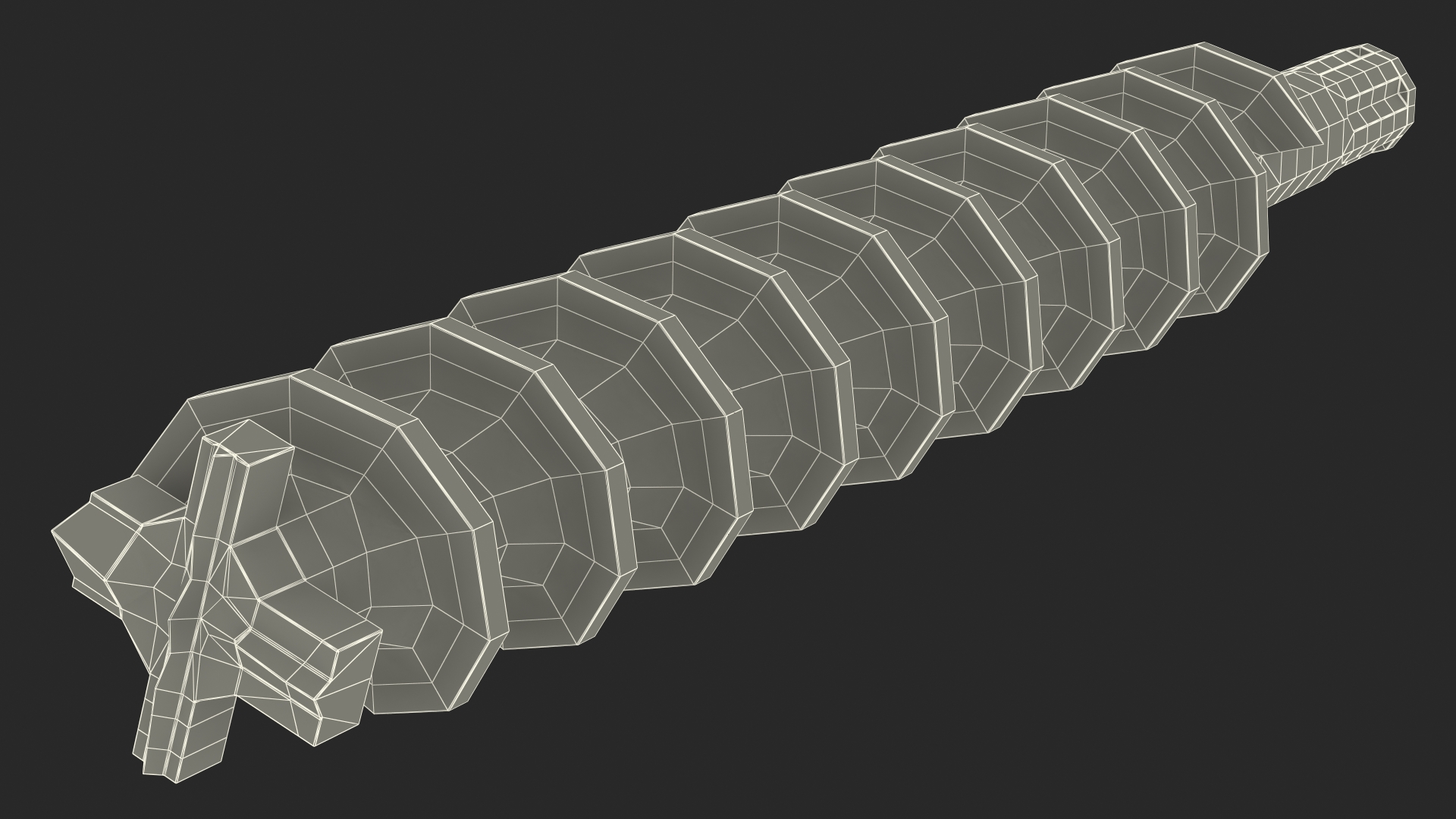 Old Concrete Auger Bit 3D