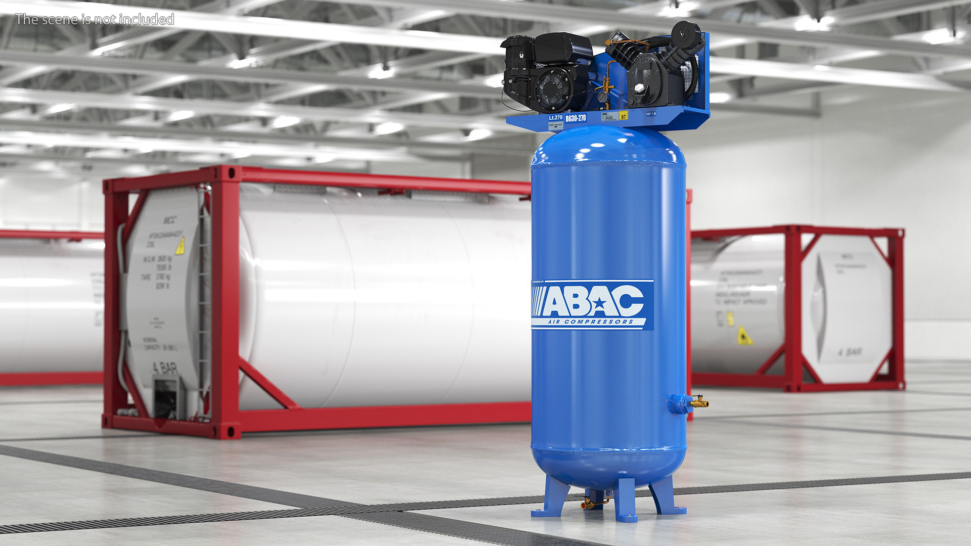 3D Vertical Piston Air Compressor by ABAC model