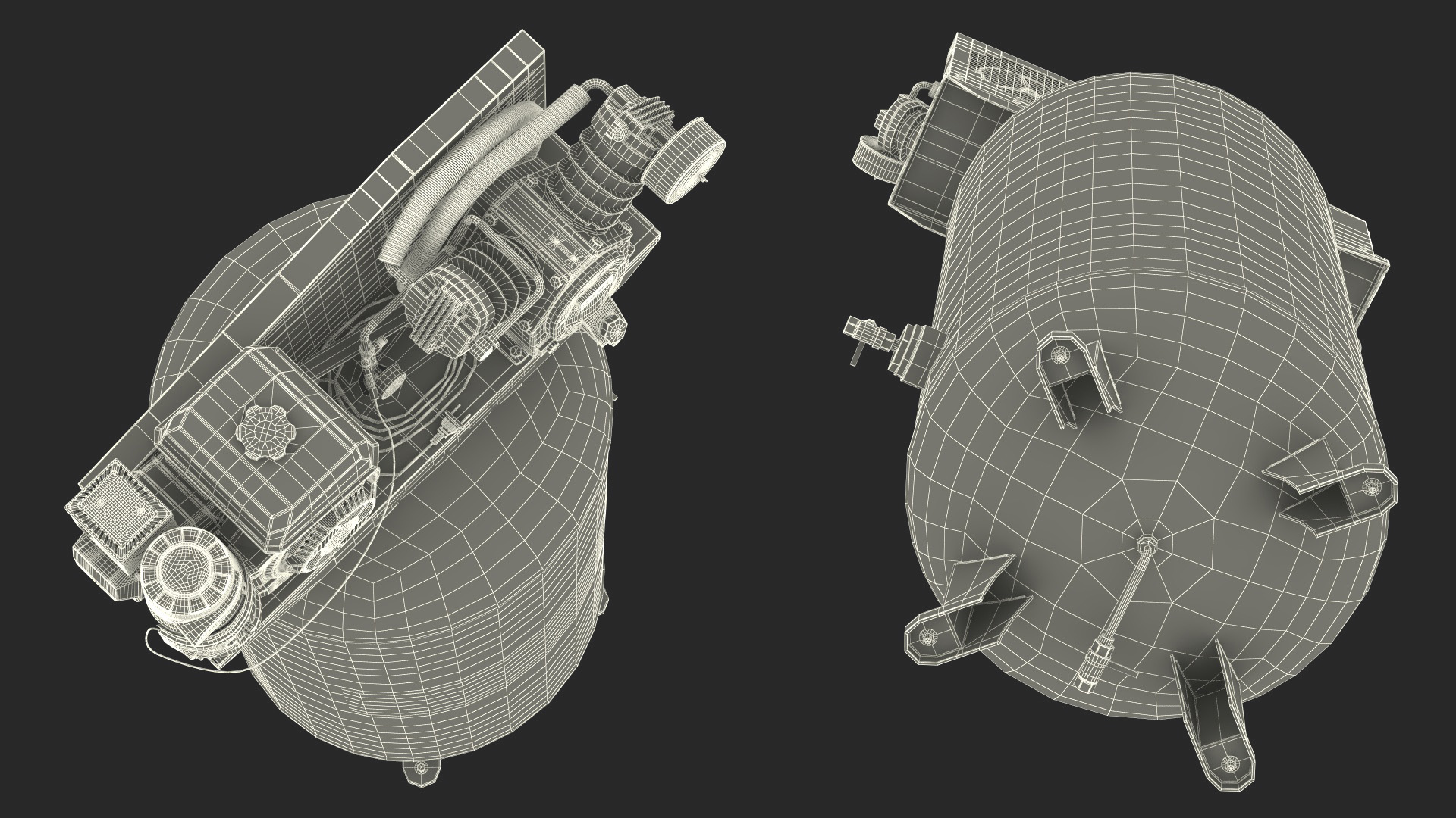 3D Vertical Piston Air Compressor by ABAC model