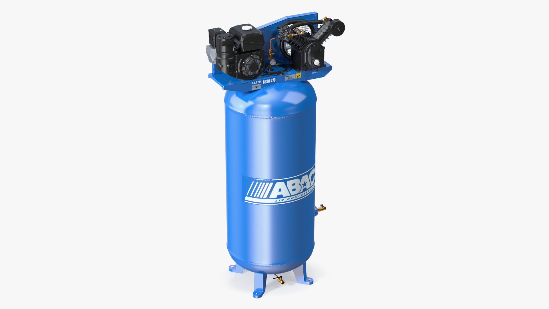 3D Vertical Piston Air Compressor by ABAC model