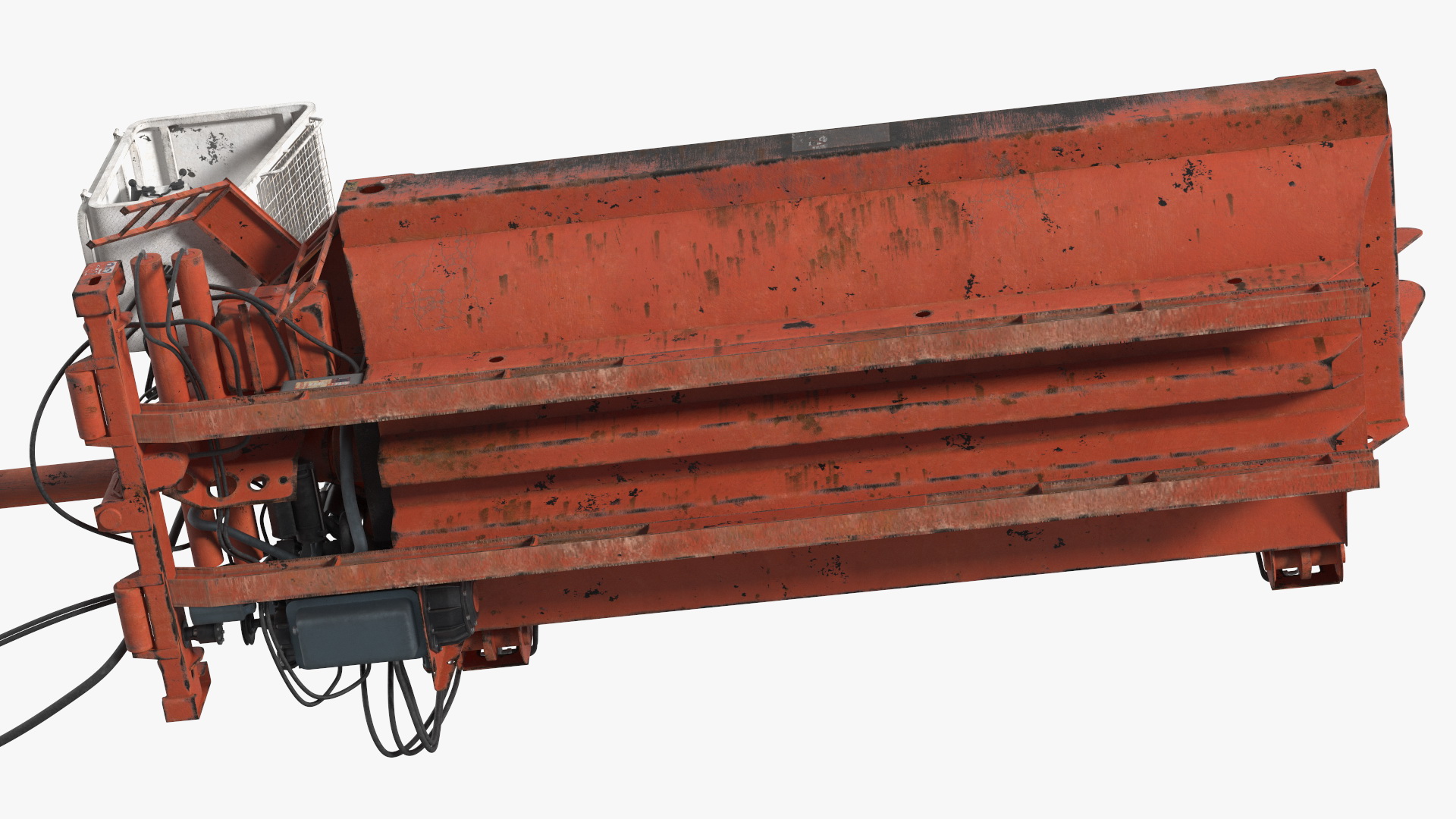 3D Metal Baler Portable Old Rigged