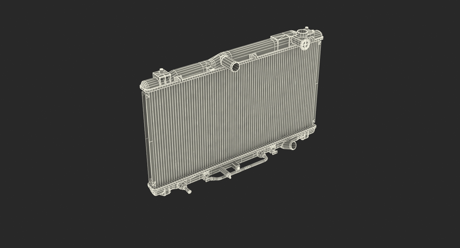 3D Car Radiator with Fan