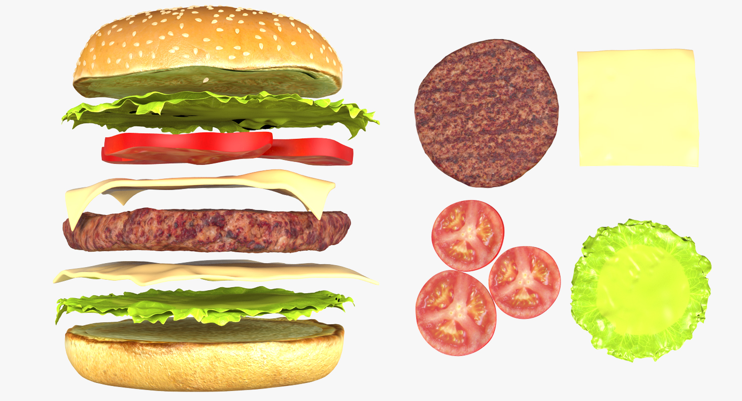 Hamburger 3D model