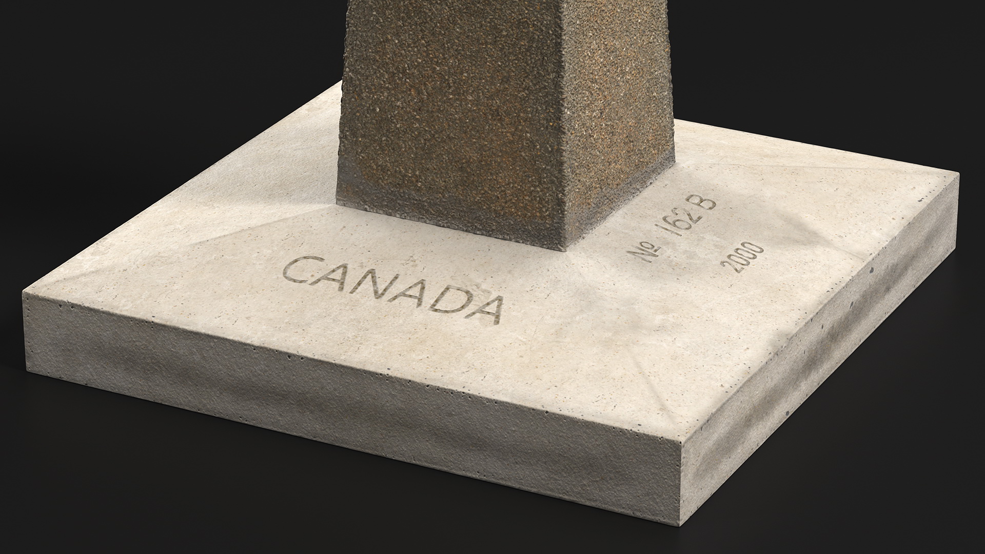 Border Post USA Canada 3D