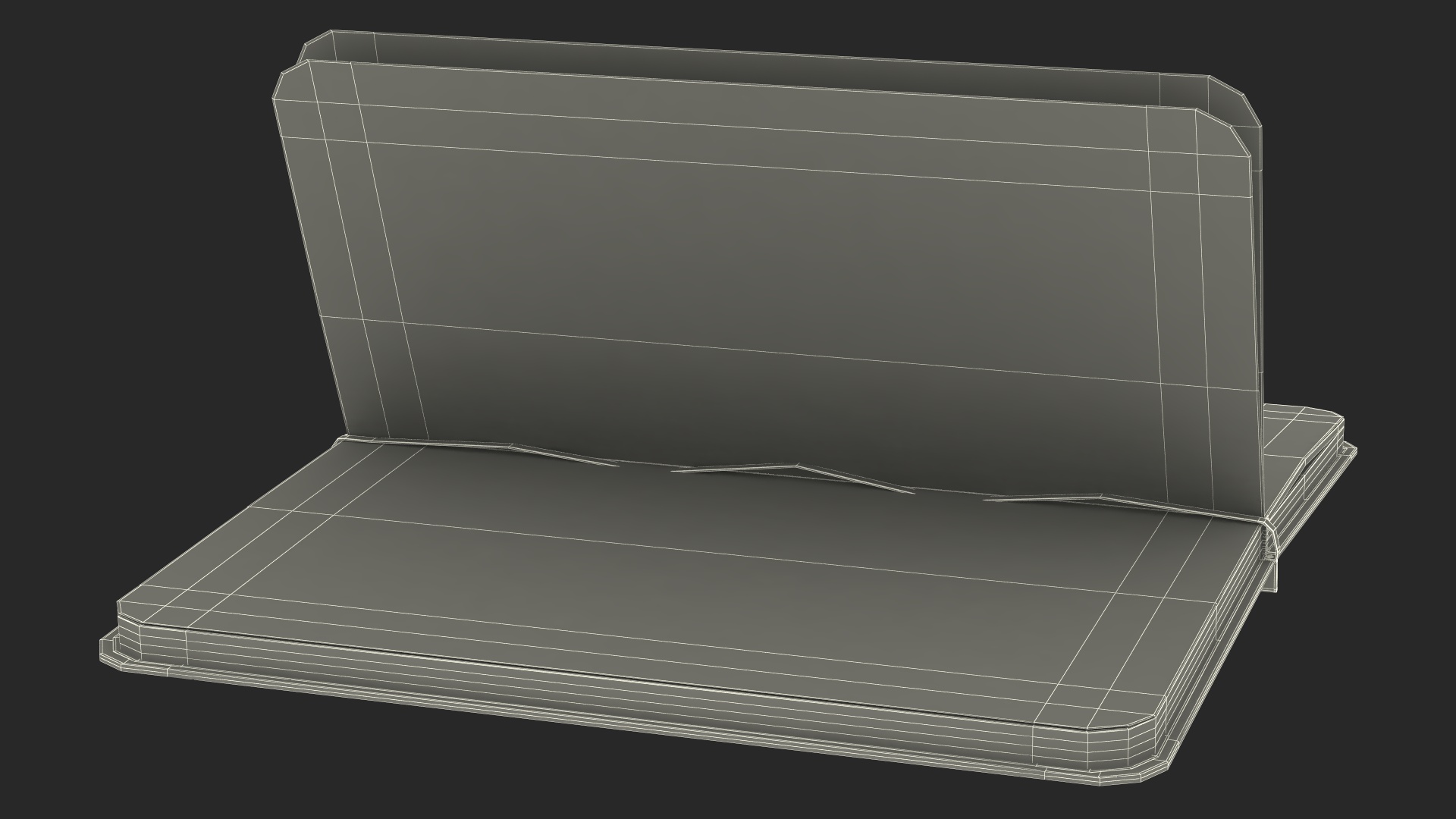 Open Lined Notebook 3D model