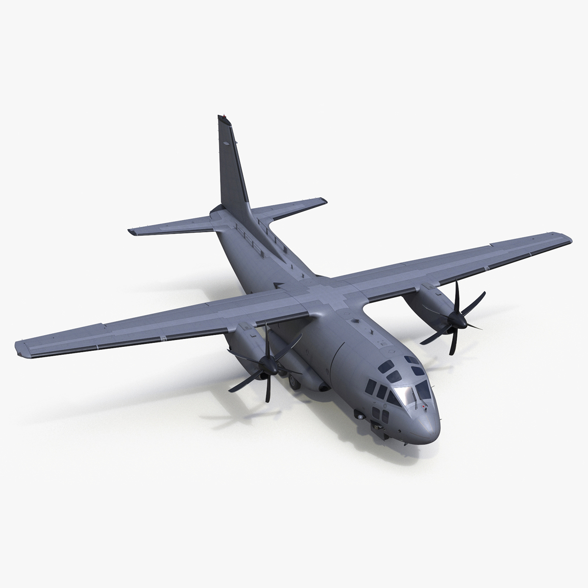 3D Multi-mission Aircraft Grey Rigged for Cinema 4D model