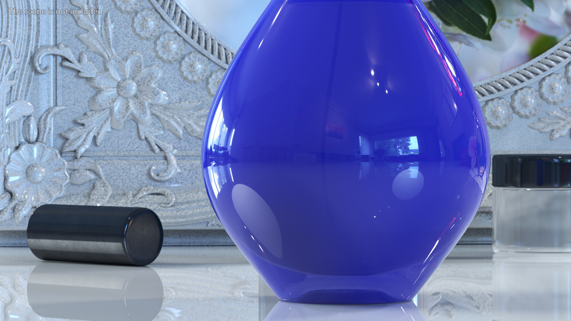 3D Modern Perfume Bottle Blue