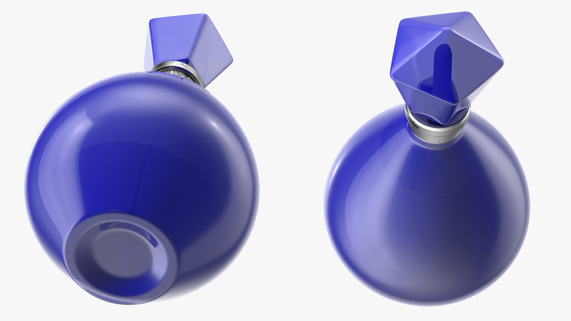 3D Modern Perfume Bottle Blue