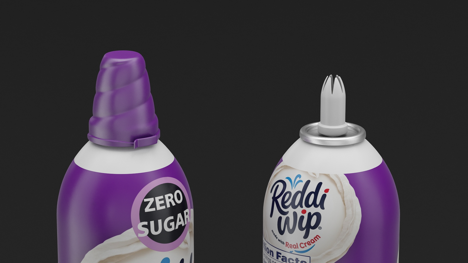 No Sugar Added Whipped Topping Can 3D model