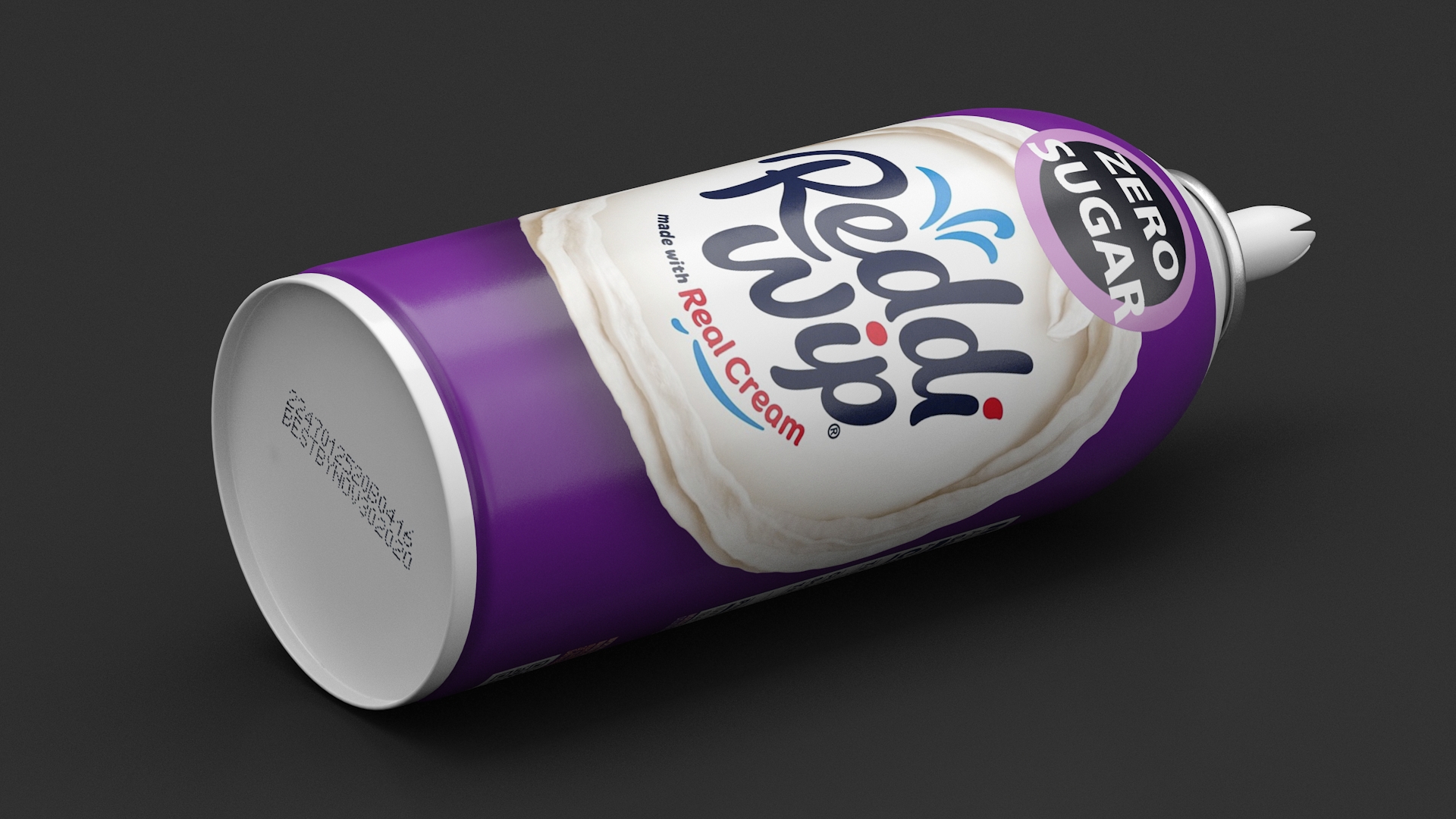 No Sugar Added Whipped Topping Can 3D model