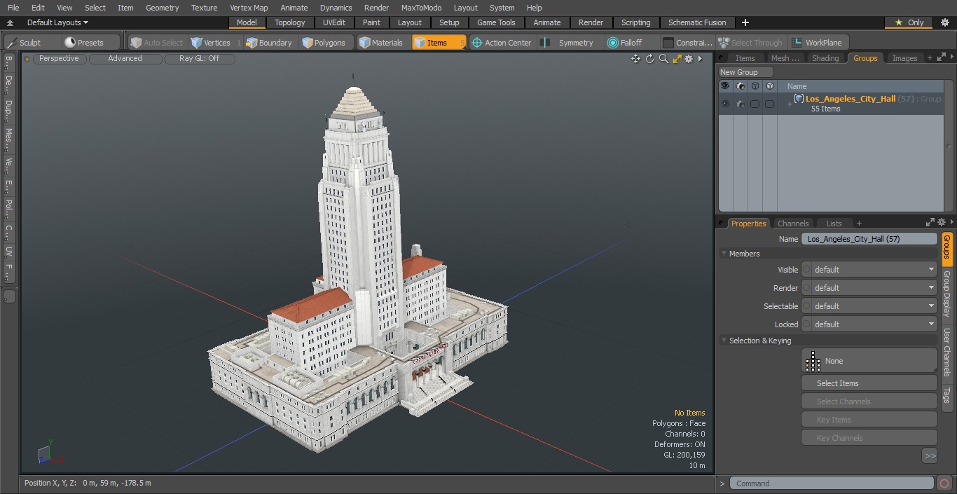 3D Los Angeles City Hall